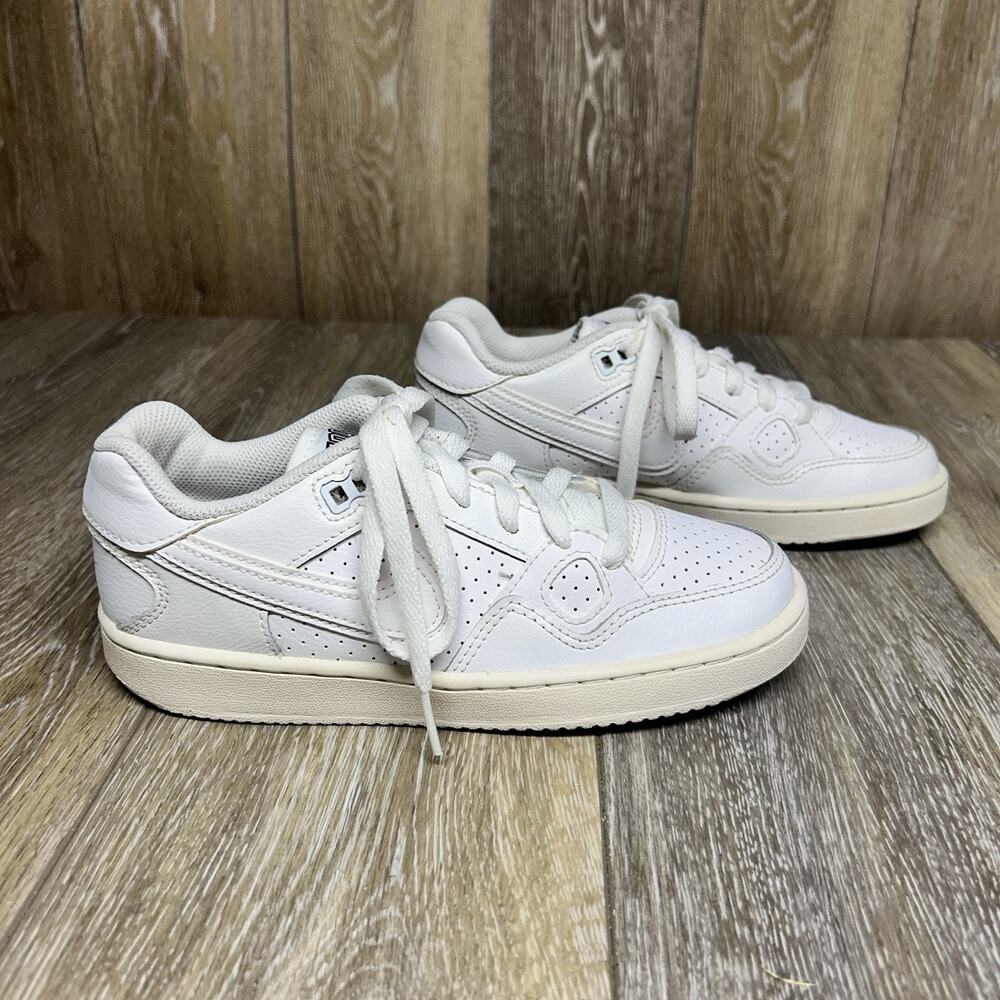Nike Son of Force GS Triple White Youth US Size 4Y 615153-109 Sneaker Shoes
